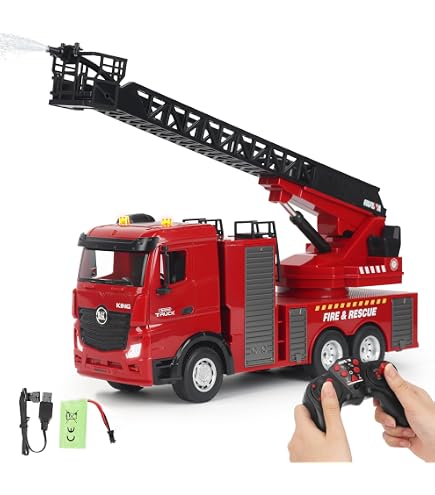 Amazon.co.jp: ハック RCはしご消防車 デラックスセット レッド 約W80